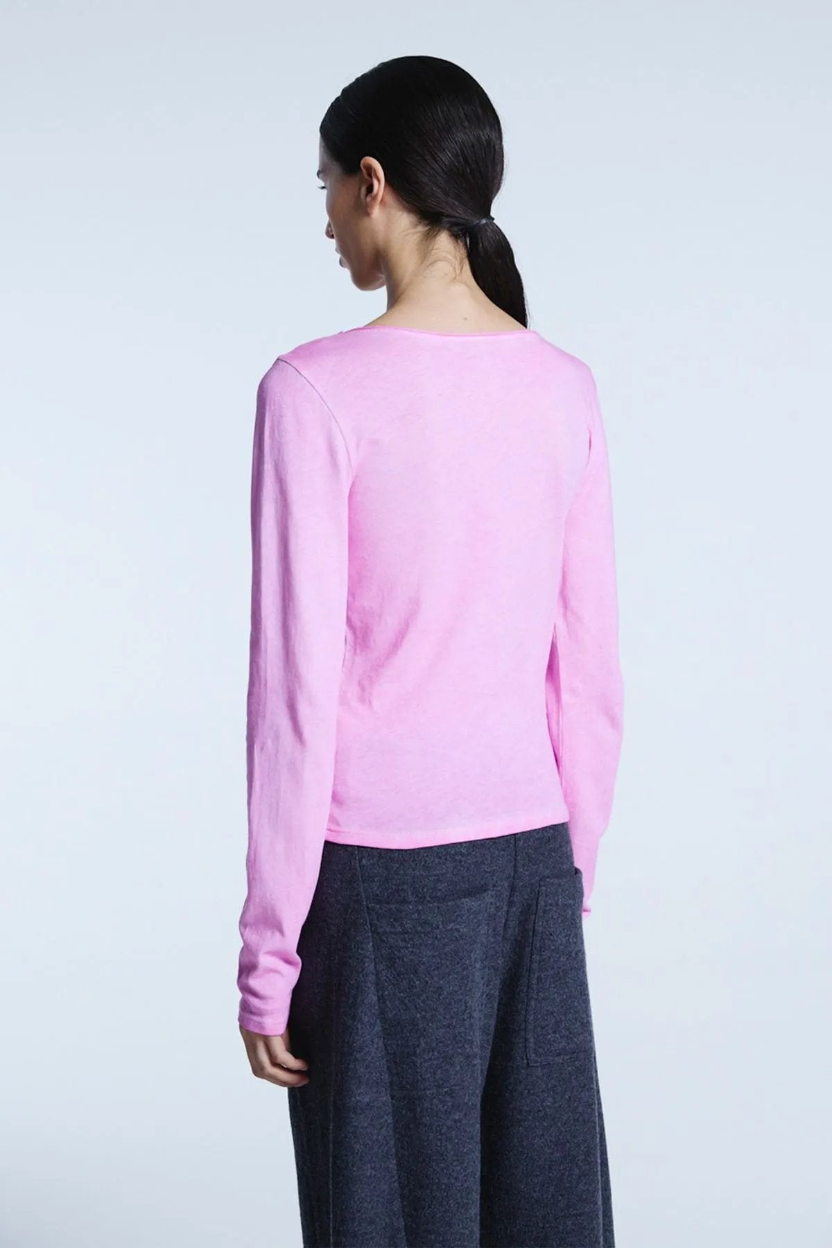 Remera Recortes Rosa