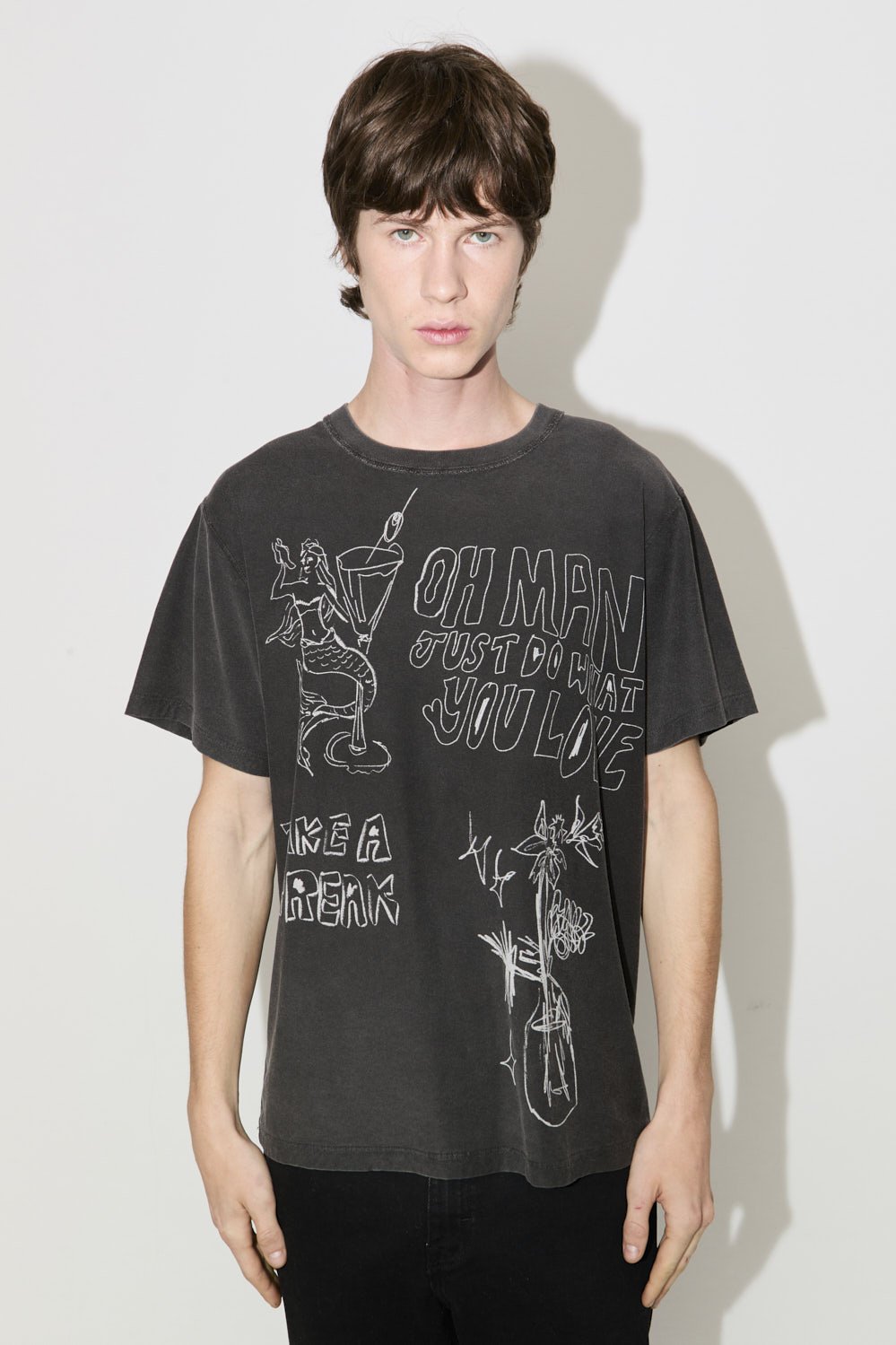 Remera Waves Negro