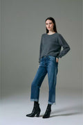 Jean Straight Roll Blue 24-34