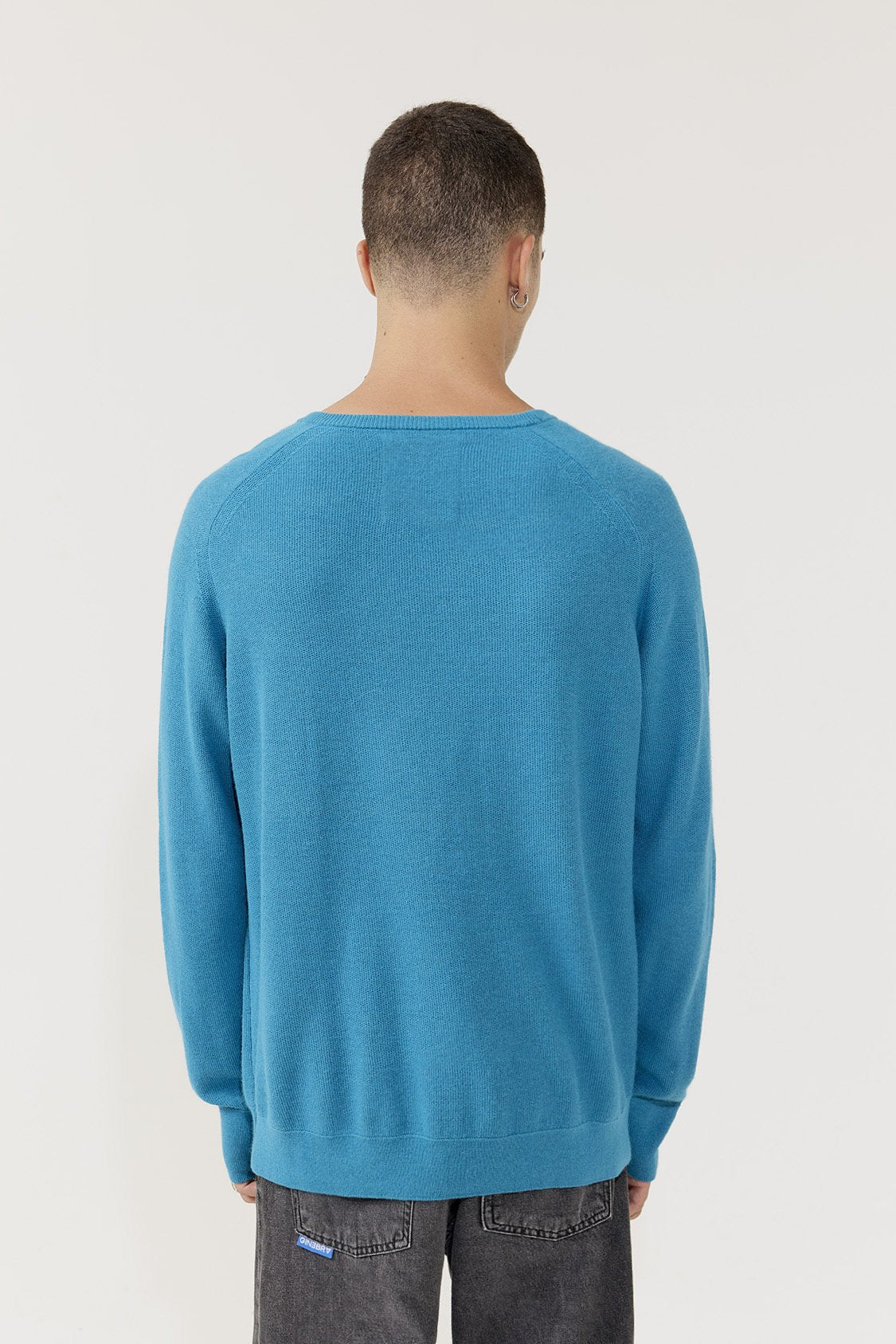 Sweater Mg Turquesa