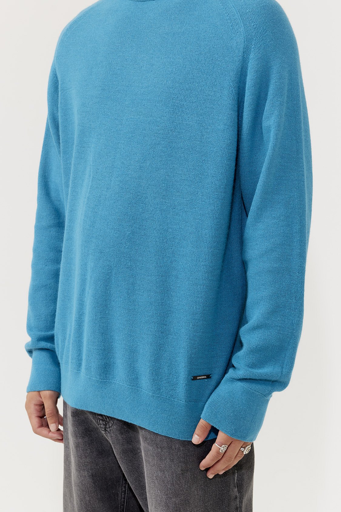 Sweater Mg Turquesa