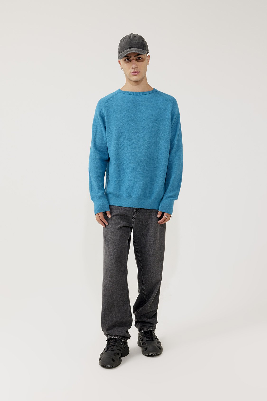 Sweater Mg Turquesa