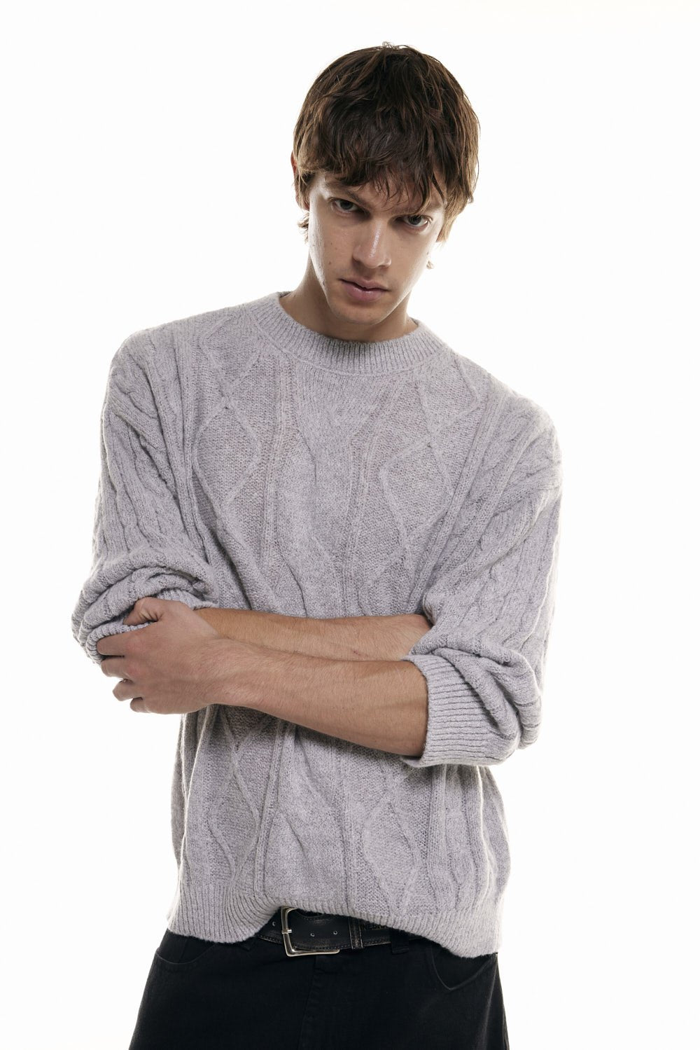 Sweater Puntos Gris