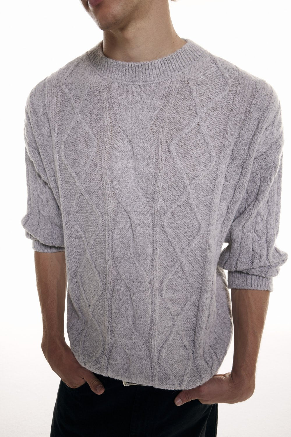 Sweater Puntos Gris