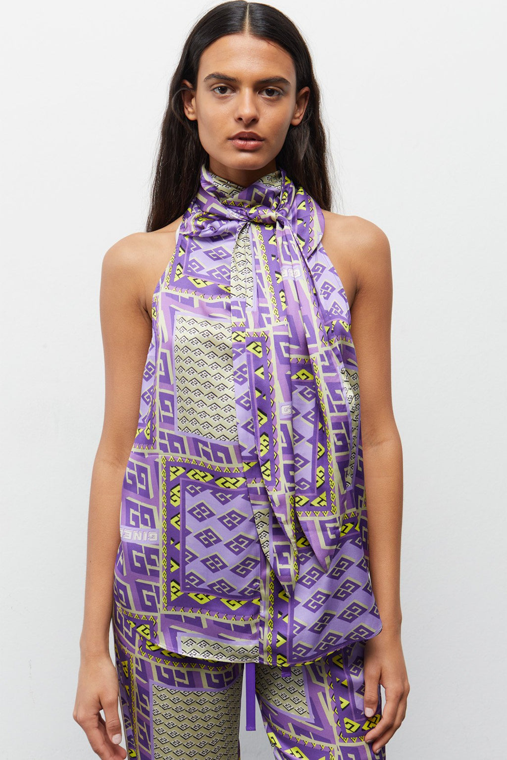 Top Moss Estampado